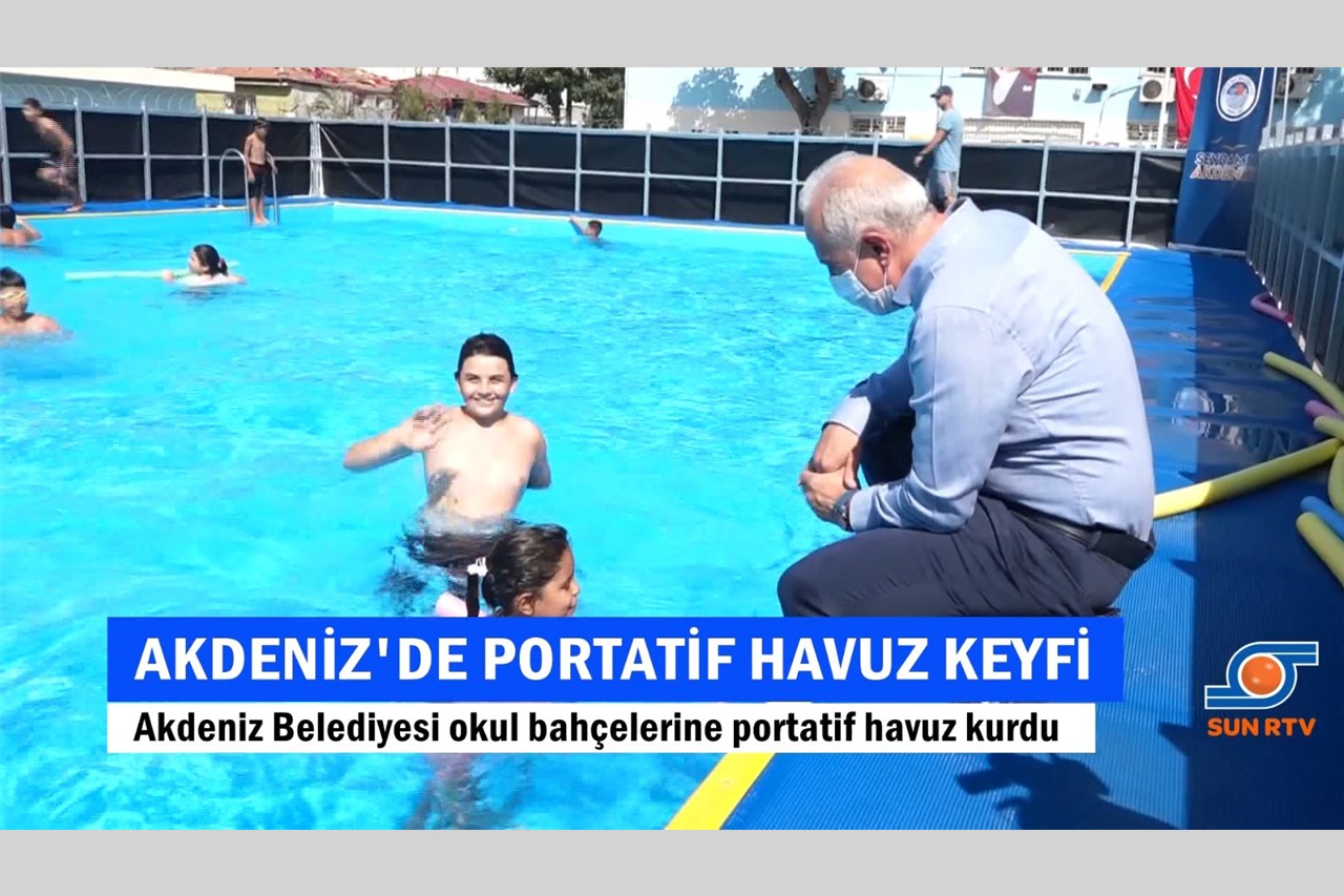 Başkan Gültak, Yüzme Havuzunda Eğlenen Çocukları Ziyaret Etti