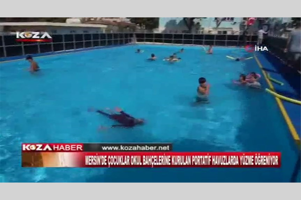 Portatif Yüzme Havuzlarımız KozaTV Haberlerinde